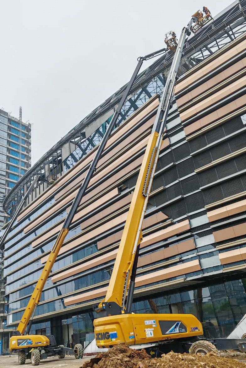從藍圖到實景，徐工XGS40ACK-Li助力德清金融廣場崛起