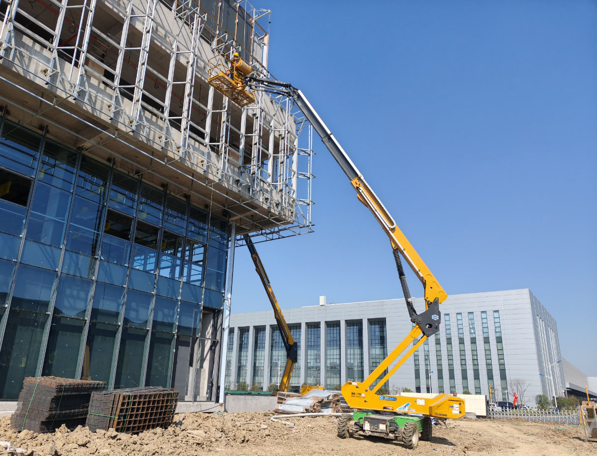 30-50米高空天團！徐工10余臺直臂神器助力合肥新能源汽車產(chǎn)業(yè)園加速崛起