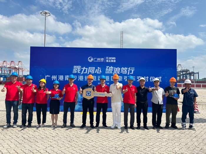 全力以赴！徐工純電動港口牽引車綠動廣州南沙港